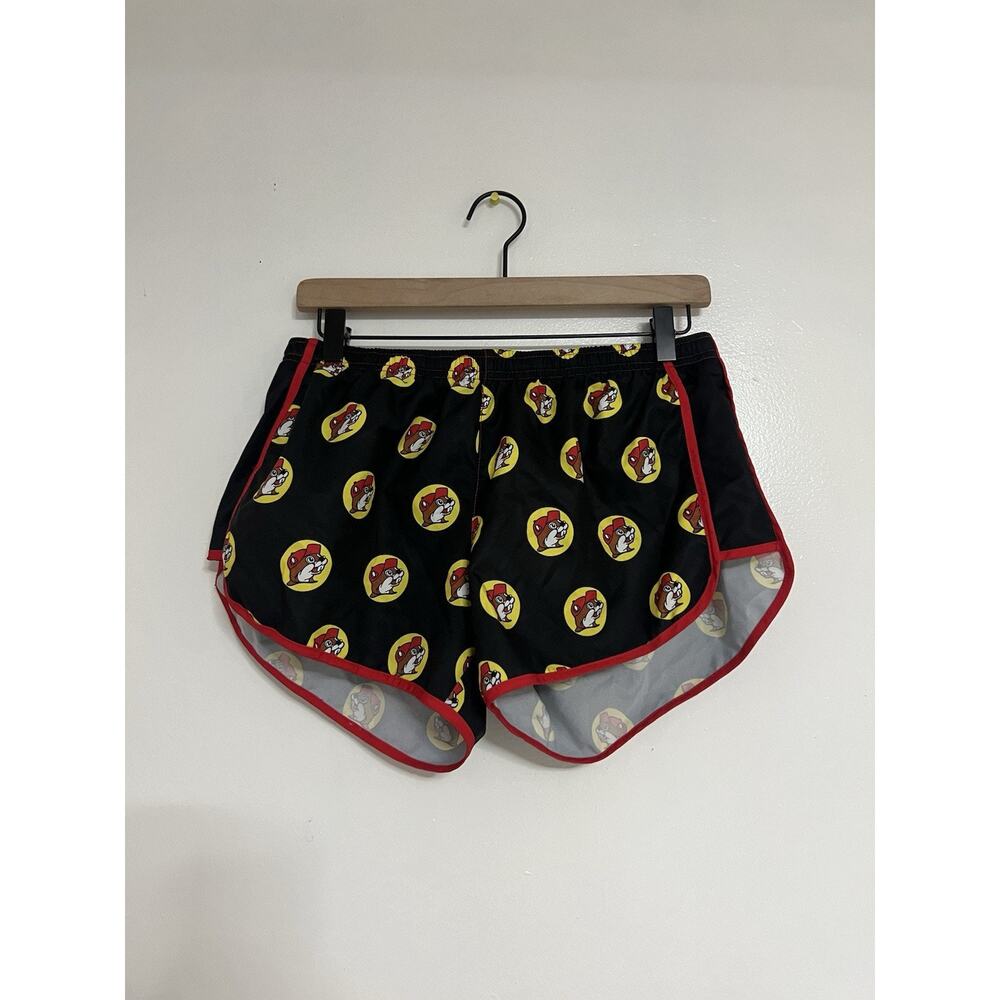 Buc-ees Womens Running Shorts Beaver Logo Lined Cute Gym